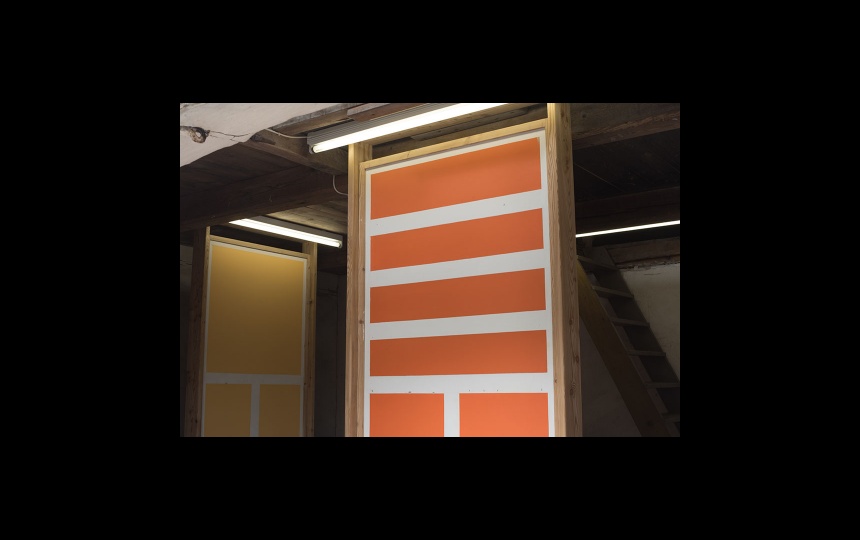 Kunstværk udstillet i projektrum på Kunsthal 44Møen