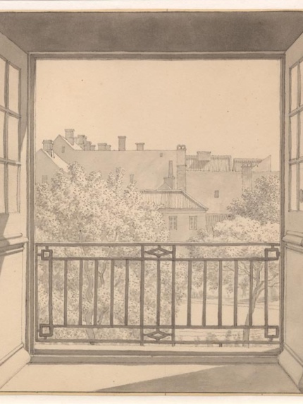 Perspektivtegning af C.W. Eckersberg